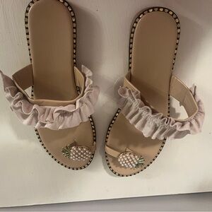 Size 8 flip flops worn once.  Purchased from Boutique